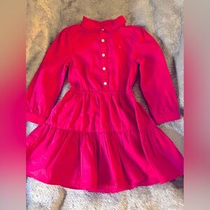 Polo by Ralph Lauren pink ruffle dress.